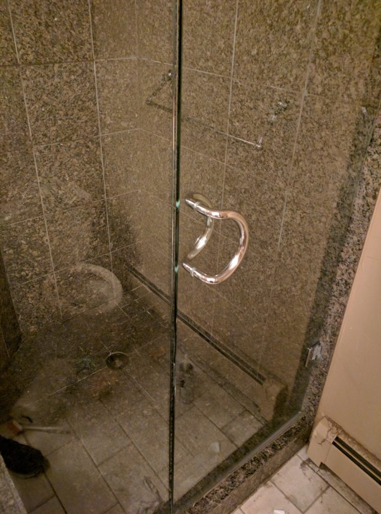 how to clean glass shower doors - how to clean shower doors - after image 1