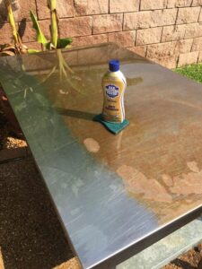 Taking Bar Keepers Friend outdoors