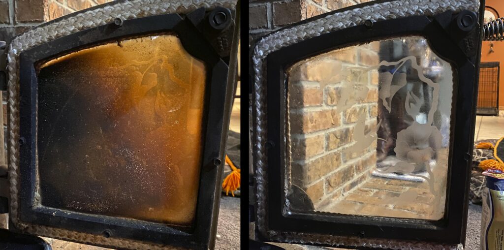 how to clean a fireplace - how to clean fireplace glass - image 1